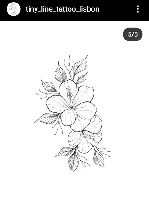 Hibiscus Flower Wrap Around Tattoo, Fineline Hibiscus Tattoo, Heavenly Flower Leilani Tattoo, Leilani Flower Tattoo, Fine Line Hibiscus Tattoo, Hibiscus Tattoo Design, Hawaii Flower Tattoos, Hawaiin Flowers, Tropical Flower Tattoos