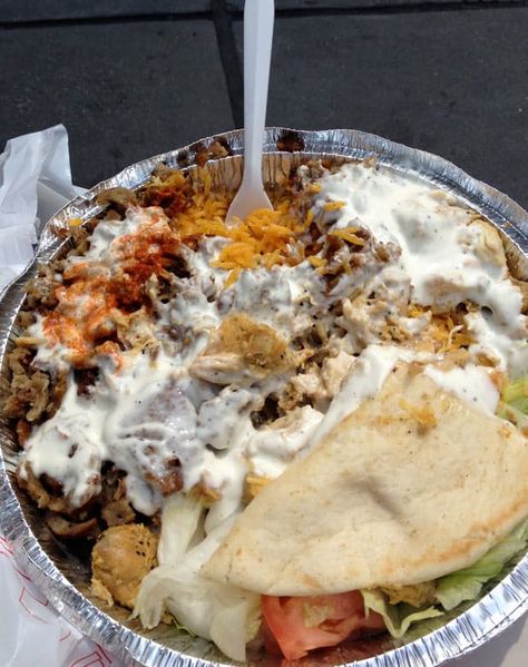 What to Eat in New York | Food | Purewow Halal Guys, New York City Vacation, New York Food, Nyc Christmas, Nyc Food, New York City Travel, Funnel Cake, Nyc Trip, Upstate New York