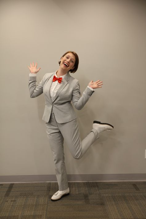 Pee Wee Herman came in 1st place in the Costume Contest! Peewee Herman Costume Women, Pee Wee Herman Costume Woman, Peewee Herman Costume, Peewee Herman, Pee Wee Herman, Pee Wee, Halloween Costume Contest, 1st Place, Costume Contest