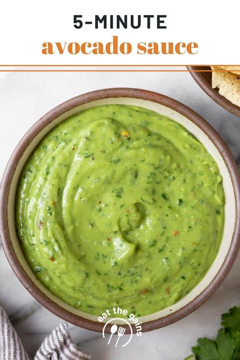 Avocado Lime Sauce, Apartment Recipes, Creamy Avocado Sauce, Light Meals, Avocado Sauce, Recipe Cookbook, Lime Sauce, Gourmet Burgers, Chips And Salsa