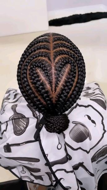 #braidedhairstyle #cornrowshairstyles #cornrows #heartbraids #blackhairstyles #trendingbraids #springhairstyle #trending #foryoupage 5 Cornrows, Creative Cornrows, Braiding Designs, Stylish Cornrows, Cornrows Natural, Corn Rows, Cornrows Natural Hair, Kid Hairstyles, Girl Braids