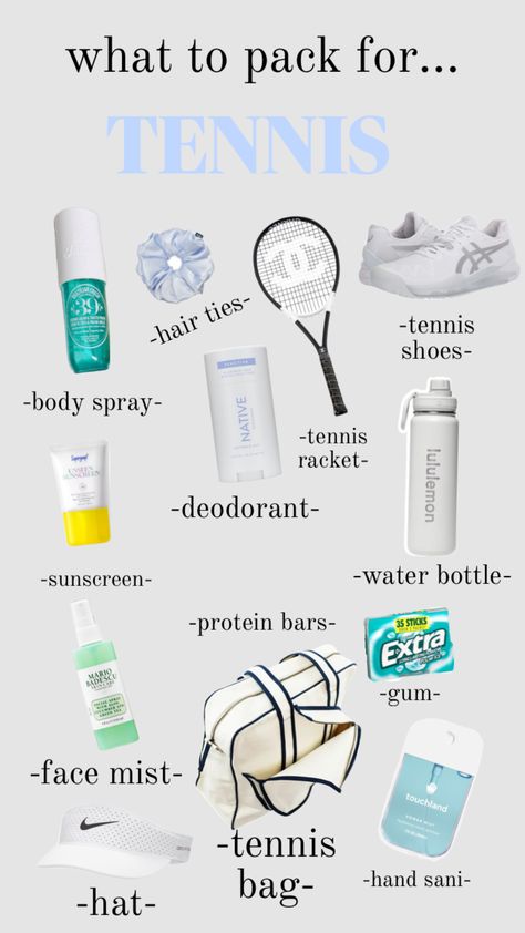 #summervibes#tennis#tennisball#shuffles What To Put In Your Tennis Bag, What To Put In Tennis Bag, Tennis Must Haves, Tennis Bag Essentials List, Tennis Basics, Tennis Bag Essentials, Tennis Essentials, Tennis Things, Aesthetic Tennis