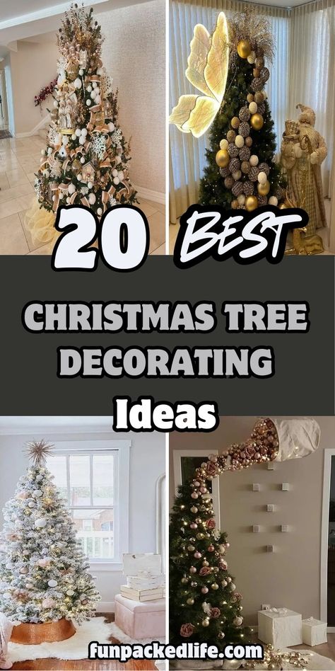 Looking for unique Christmas tree decorating ideas? Discover 20 creative ways to style your tree this holiday season, from elegant minimalist looks to whimsical designs. Make your home festive and full of cheer with these top decorating tips! 🎄✨ Don't miss out—start planning your perfect tree today! Christmas Tree Trunk Ideas, Christmas Tree All Year Round Decorating Ideas, Pencil Trees Decorating Ideas, Decorating Christmas Tree, Best Christmas Tree, Christmas Tree Decorating Ideas, Indoor Tree, Pencil Trees, Tree Decorating Ideas