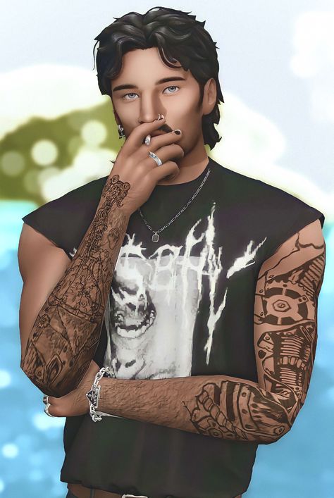 Sims Cc Mullet Hair, Sims 4 Waronkcc, Sims4 Cc Hair Male Mullet, Sims 4 Male Full Body Tattoos, Masculine Sims 4 Cc, Sims 4 Cc Mullet Hair Male, Sims 4 Cc Mullet Hair, Sims 4 Male Mullet Cc, Sims 4 Mullet Cc Male