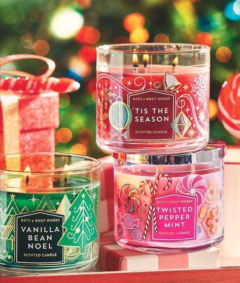 Christmas Candles Ideas, Bath And Body Works Christmas, Future Christmas, Apartment Shopping, Twisted Peppermint, Vanilla Bean Noel, Candles Ideas, Candle Obsession, Christmas Fragrance