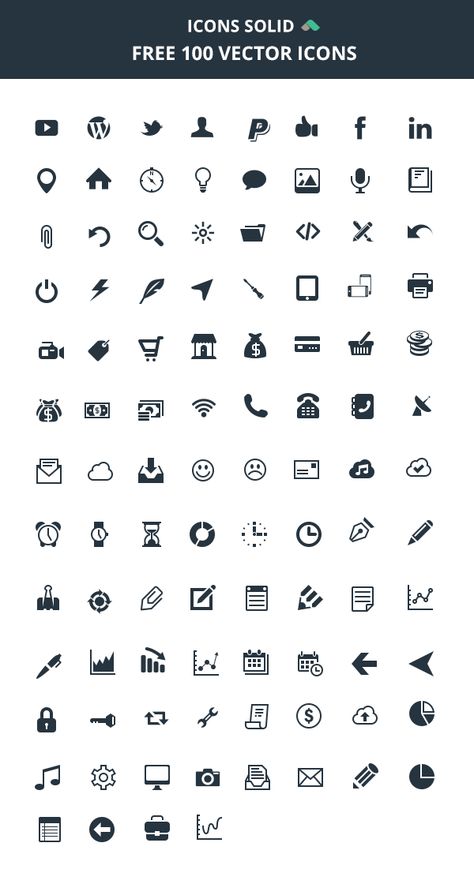 Today's special is a set of 100 free vector icons by Iconsolid.com. All icons are entirely designed by grid view to ensure... Simple Draw, Graphic Burger, Icon Set Design, Icon Download Free, Web Icons, Graphic Design Projects, Iphone Icon, Social Media Icons, Line Icon