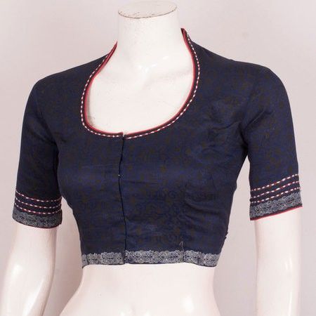 Blouse Designs High Neck, Cotton Saree Blouse Designs, Cotton Blouse Design, Suit Clothing, New Saree Blouse Designs, Latest Model Blouse Designs, Fashionable Saree Blouse Designs, Blouse Design Images, New Blouse Designs