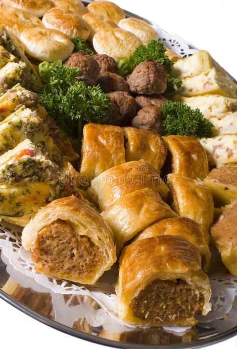 Party Pies, Catering Platters, Savory Meatballs, Puff Pastries, Pie Party, Catering Ideas Food, Savory Pastry, Catering Menu, Party Platters