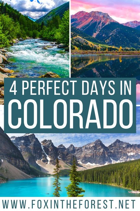 4 Days in Colorado : Ultimate Colorado Road Trip Colorado Trip Itinerary, Cheap Colorado Vacation, Best Hiking In Colorado, Colorado In June, Must See Colorado, Must Do In Colorado, 4 Days In Colorado, Must See Places In Colorado, Flat Iron Mountains Colorado