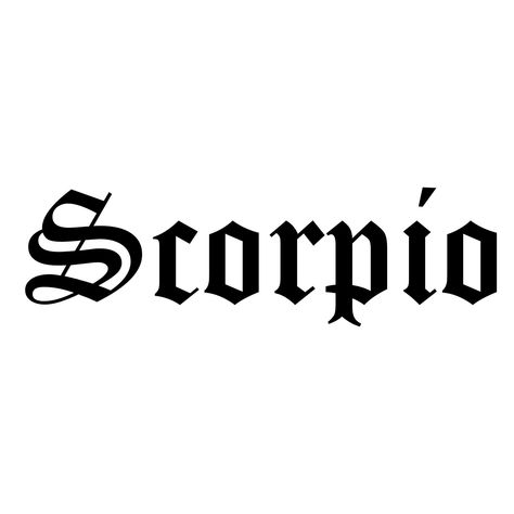 Scorpio is a dark gothic font that is perfect for use in horror movies, video games, and other dark and mysterious Scorpio Font Tattoo, Scorpio Word Tattoo, Gothic Calligraphy Tattoo, Gothic Calligraphy Alphabet, 13 Tattoo Number Fonts, Scorpion Aesthetic, Chest Tattoo Fonts, Gothic Numbers, Tattoo Writing Fonts