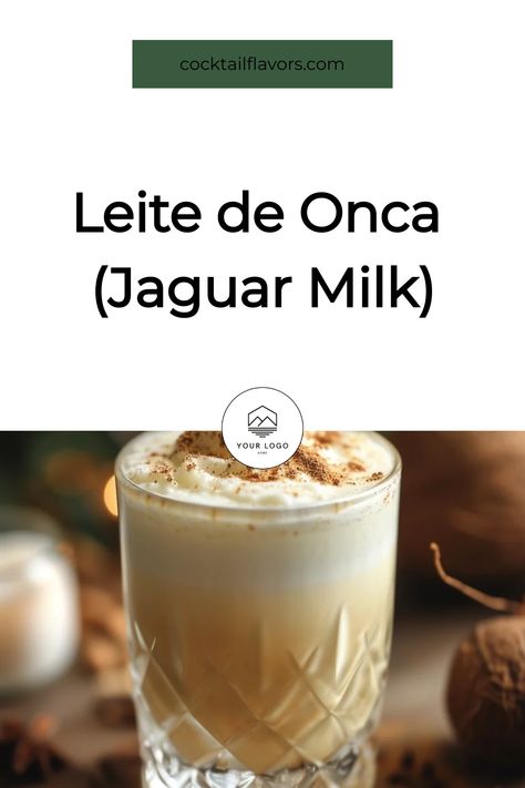 Leite de Onca (Jaguar Milk) Brazilian Cocktail, Creamy Cocktails, Classic Cocktail Recipes, Easy Cocktail, Sweet Cocktails, Chocolate Liqueur, Fresh Spices, Festive Drinks, Vegan Alternatives