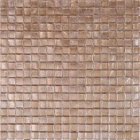 Glass mosaic tile backsplash