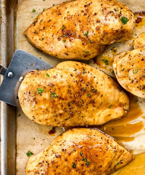 Oven-Roasted Chicken Breasts - Good Real Food Roasted Boneless Chicken Breast, Baking Chicken Breast In Oven, Moist Chicken Breast In Oven, Roasted Bone In Chicken Breast, Slow Roasted Chicken Breast, Baked Chicken Breast Recipes Oven, Oven Cooked Chicken Breast, Oven Baked Boneless Chicken Breast, Bake Chicken In Oven