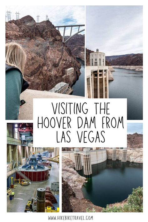 hoover dam, generators at Hoover Dam, women looking over the edge at Hoover Dam Hoover Dam, Bike Trips, Tour Guide, Day Trip, Places To Go, Las Vegas