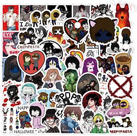 Amazon.com: 62Pcs Creepypasta Merch Stickers Pack, Cool Horror Terror Thriller Halloween Vinyl Waterproof Sticker Decals for Water Bottle,Laptop,Phone,Skateboard,Scrapbooking,Gutair,Bumper Gifts for Teens Adults : Toys & Games Thriller Halloween, Merch Stickers, Game Stickers, Aesthetic Vinyl, Bts Room, Horror Aesthetic, Halloween Vinyl, Marble Hornets, Computer Sticker