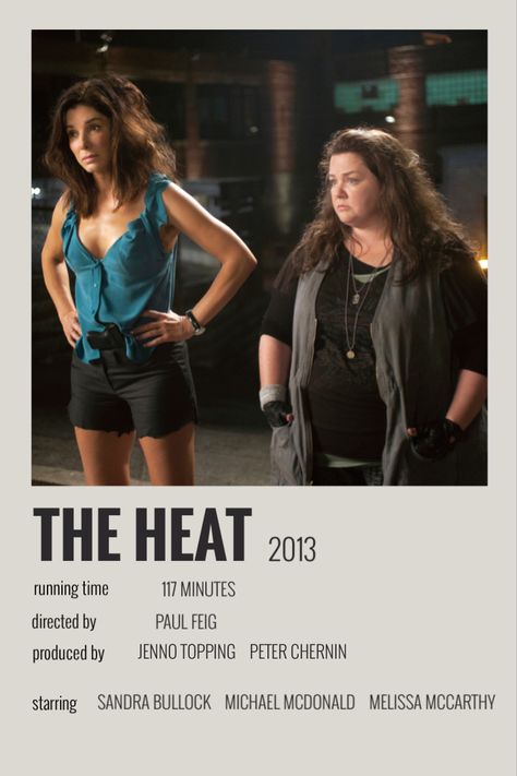 The Heat Movie Poster, The Heat Movie, Heat Movie, Romcom Movies, Movies To Watch Teenagers, Iconic Movie Posters, New Movies To Watch, Girly Movies, Film Posters Minimalist