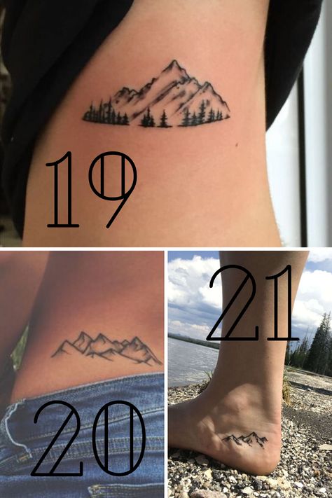 51 Mountain Tattoo Ideas That Are As Good As Fresh Air - Tattoo Glee Tattoos Of Mountains, Air Tattoos, Mountain Tattoo Ideas, Moutain Tattoos, Small Nature Tattoo, Montana Tattoo, Small Mountain Tattoo, Lost Tattoo, Berg Tattoo