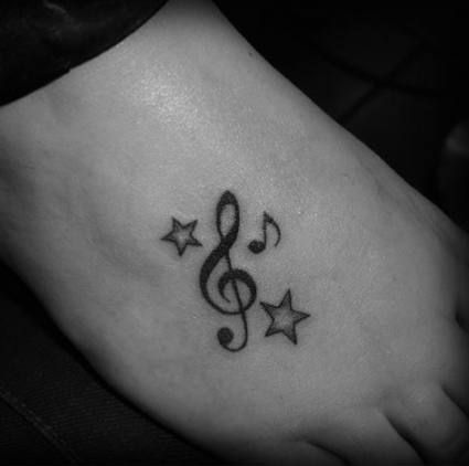 Treble Clef Tattoo, Music Notes Tattoo, Tattoo Music, Music Note Tattoo, Music Tattoo Designs, Note Tattoo, Music Tattoo, Music Tattoos, Treble Clef