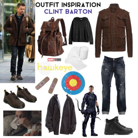 Clint Barton Outfit, Barton Marvel, Hawkeye Cosplay, Clint Barton, Jeremy Renner, Hawkeye, Marvel Studios, Aesthetic Clothes, Outfit Inspirations