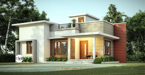 Simple House Exterior Design, New Model House, Single Storey House Plans, Single Floor House Design, Foyer Modern, Small House Elevation, Small House Front Design, Decorate Entryway, Pallet Decorations