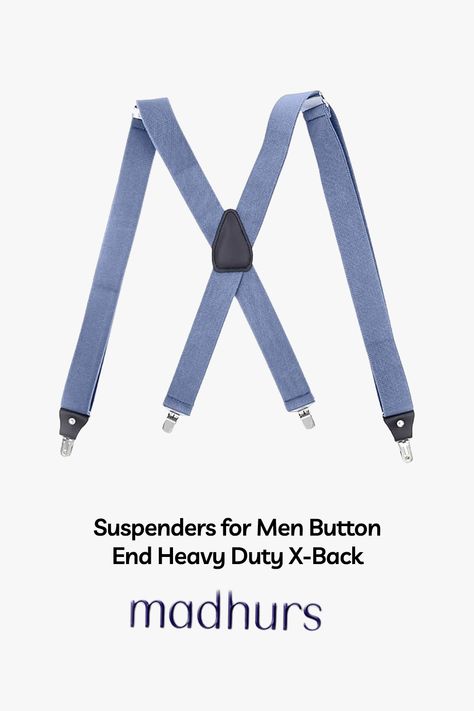 Suspenders for Men Button End Heavy Duty X-Back Suspenders For Men, Suspenders Men, Suspenders, Heavy Duty, Sign Up, Mens Accessories, For Men, Blue