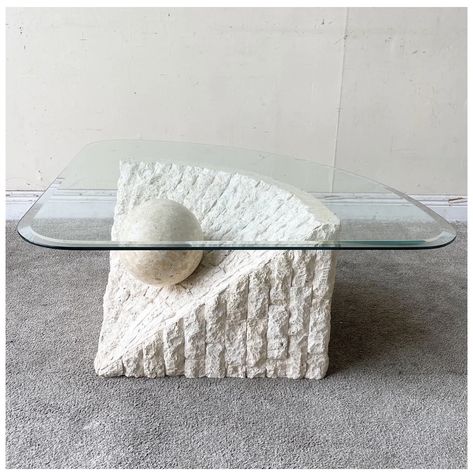 Mineral Coffee Table, Organic Stone Table, Tessellated Stone Coffee Table, Monti Lava Stone Coffee Table (30"), Polished Stone Coffee Table, Lucite Coffee Tables, Stone Sphere, Diy Abstract Canvas Art, Stone Coffee Table