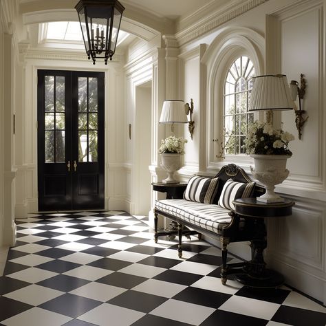 Foyer Design Ideas, Victorian Home Ideas, Foyer Designs, Classic Entrance, Modern Entryway Decor, Ornate Mirrors, Minimalist Entryway, Recycled Decor, Foyer Flooring