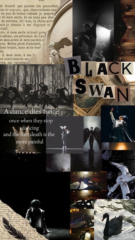 Black Swan Bts Aesthetic, Bts Black Swan Aesthetic, Black Swan Aesthetic Wallpaper, Bts Home Song, Bts Music Aesthetic, Bts Black Swan Wallpaper, Black Swan Bts Wallpaper, Bts Dark Wallpaper, Bts Collage Wallpaper