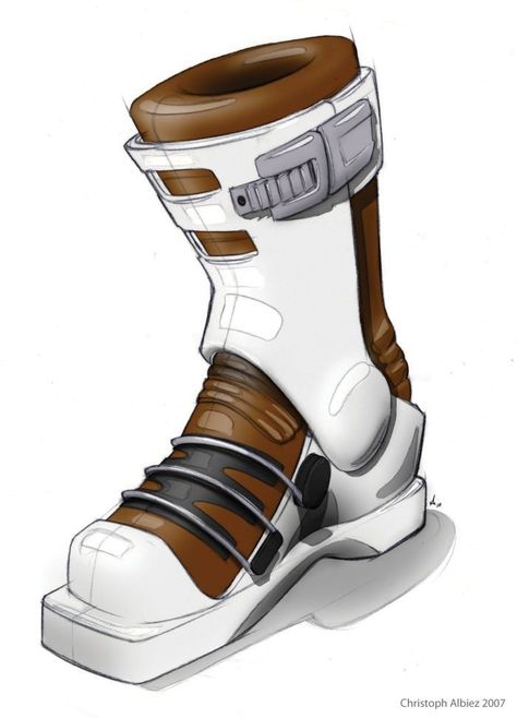 Space Boots Concept, Rocket Boots Concept Art, Scifi Shoes, Scifi Boots, Sci Fi Boots, Futuristic Boots, Scifi Outfit, Space Boots, Product Sketching