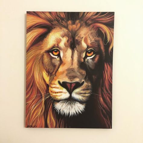 Lion Painting Acrylic, Tiger Art Drawing, Colorful Lion Painting, Lion Face Paint, Lion Canvas Painting, Soul Painting, Animal Paintings Acrylic, Abstract Lion, Lion Canvas Art