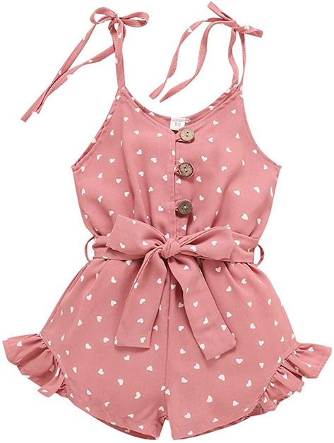 Cute Toddler Girl Outfits, Summer Jumpsuit Casual, Toddler Girls Clothes, Toddler Girl Clothes, Baby Summer, Halter Romper, Kid Clothes, Cotton Clothes