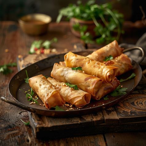 Crispy Air-Fried Spring Rolls Healthy Spring Rolls, Best Rice Cooker, Fried Spring Rolls, Mushroom Rice, Dry Rice, Egg Roll Wrappers, Veggie Delight, Vegetable Pasta, Grain Foods