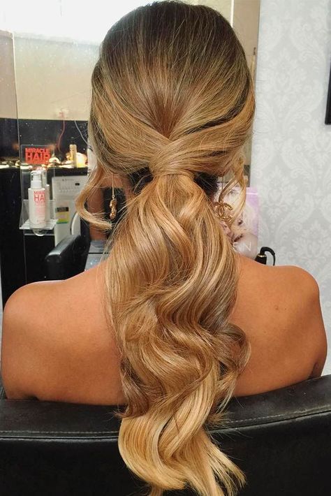 Ideas of Formal Hairstyles for Long Hair 2017 ★ See more: http://lovehairstyles.com/formal-hairstyles-for-long-hair/ Formal Ponytail, Up Ponytail, Messy Ponytail Hairstyles, Long Ponytail Hairstyles, Tail Hairstyle, Formal Hairstyles For Long Hair, Elegant Ponytail, Wavy Ponytail, Ball Hairstyles