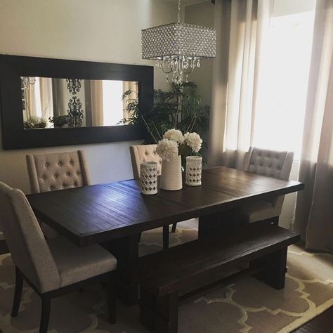 Dining Room Remodel, Ashley Homestore, Dinner Room, Dining Room Table Decor, Dining Room Chair, Small Dining, Room Remodeling, Dining Room Design, Room Table