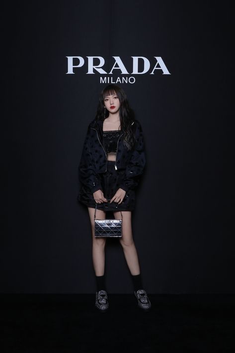 Asian Influencers, Prada Ambassador, Prada Outfits, Prada Aesthetic, Kpop Dress, Green Pro, Branded Outfits, Luxurious Dresses, Preformance Outfits