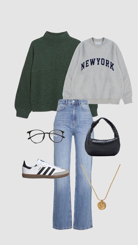 #outfitstyle #outfitidea #outfitideasforwomen #outfittrends #outfitgoals #casualstyle #casualoutfit #casualoutfitideas Winter Outfit Casual, Outfits 90s, Fashion Design Collection, Casual Preppy Outfits, Casual School Outfits, Stylish Work Outfits, Cute Outfit, Casual Style Outfits, Lookbook Outfits