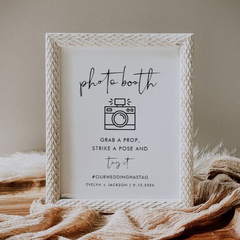 STELLA Photo Booth Wedding Sign Wedding Photobooth Sign, Photobooth Sign, Photo Booth Wedding, Wedding Selfie, Wedding Photobooth, Wedding Hashtag Sign, Modern Wedding Reception, Hashtag Sign, Photo Booth Sign