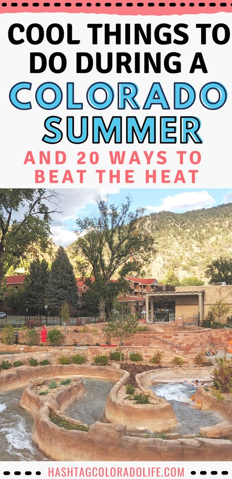 20 Things to Do During Your Colorado Summer Vacation and Ways to Stay Cool and Beat the Heat. #coloradosummer #coloradovacation Best Colorado Summer Vacations, Cheap Colorado Vacation, Colorado Resorts Summer, Colorado Honeymoon Summer, Colorado Summer Vacation Outfits, Colorado Summer Bucket List, Frisco Colorado Summer, Colorado Family Vacation Summer, Things To Do In Colorado Summer