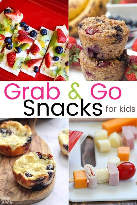 Snacks Grab And Go, Grab And Go Snacks, Protein Snacks For Kids, Easy Protein Snacks, Snacks For Kids, Kid Friendly Snack, Snack Bites, Unhealthy Snacks, Snacks To Make