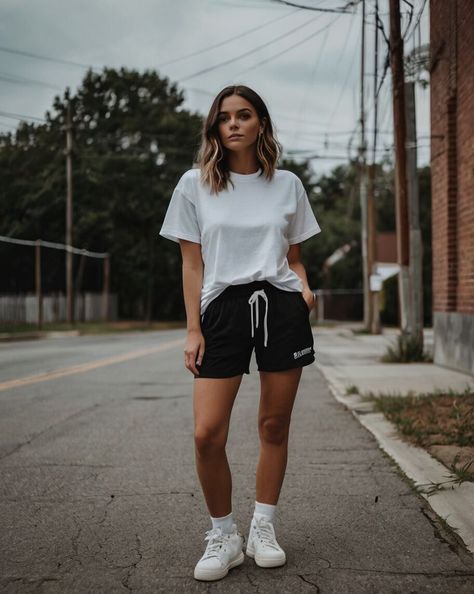 Biker Shorts (Black) + Oversized Tee (White) + White Sneakers

#viral #outfit #outfitwoman #fashion #fashionstyle #fashionideas #fashionportrait #fashionforwomen #fashionandstyle #fashionoutfit #fashioncollection #fashionwomen #fashiononline #fashionclothing #fashionwomens #fashionfollow #fashionstories #fashionusa #foryou #usa #uk #canada #australia #love #ternding #followme #follow #likeforlike #viralpost #followforfollow Biker Shorts Black, T Shirt Outfit, Fashion Portrait, Tshirt Outfits, Viral Post, T Shirt And Shorts, Oversized Tee, Shorts Black, Biker Shorts