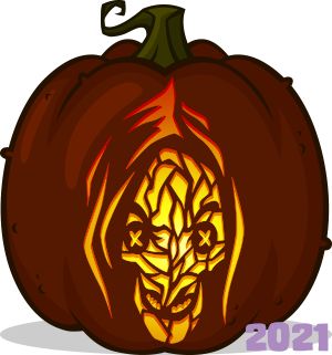 Labyrinth Pumpkin Carving, Pumkin Carving Ideas Coraline, Album Cover Pumpkin Carving, Other Mother Pumpkin Carving, Heartstopper Pumpkin, Coraline Pumpkin Carving Stencil, Coraline Pumpkin Carving Ideas, Harley Quinn Pumpkin Carving, Pumpkin Carving Coraline