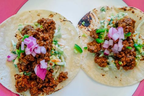 Best Tacos Ever, Flav City, Creamy Slaw, Lo Carb Recipes, Best Tacos, Taco Seasoning Packet, Tacos And Burritos, Guacamole Recipe, Pickled Onions