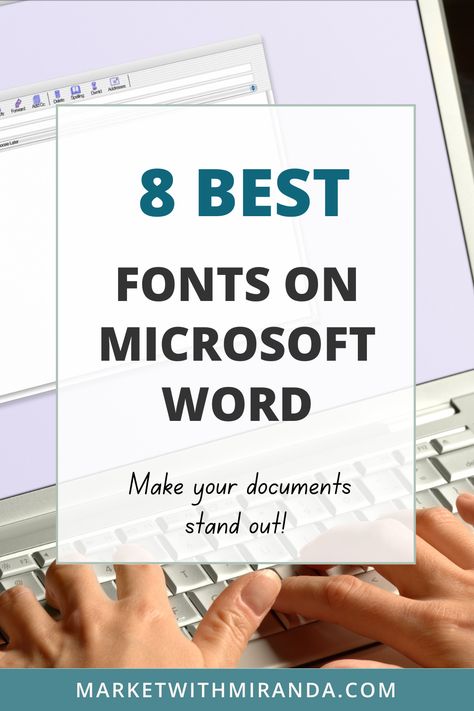 Unleash your inner font connoisseur with our curated collection of the 8 best fonts on Microsoft Word. Explore the subtle nuances, intricate details, and unique characteristics of each font to elevate your word document designs to new heights. Dive in and discover your new go-to typography tools for any project! Pretty Word Documents, Ms Word Font Combinations, Aesthetic Fonts Microsoft Word, Aesthetic Word Documents, Word Document Design, Microsoft Word Design, Microsoft Word Fonts, Business Card Fonts, Edgy Fonts