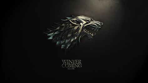 Game of Thrones wallpaper Game of Thrones #sigils House Stark #1080P #wallpaper #hdwallpaper #desktop Winter Wallpaper Desktop, Winter Is Coming Stark, Blue Marble Wallpaper, Game Of Thrones Winter, Series Wallpaper, House Stark, Games Of Thrones, Black Background Wallpaper, Game Of Thrones Art