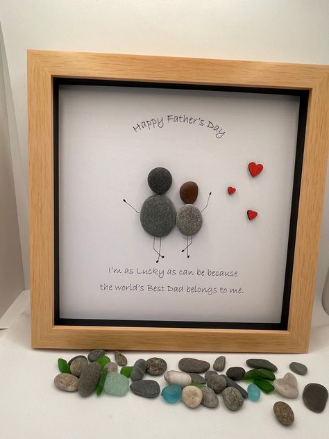 Excited to share this item from my #etsy shop: Father’s Day pebble art, worlds best dad gift, Father’s Day pebble art, Father’s Day gift, Father’s Day Kids Picture Frames, Kids Fathers Day Crafts, Christmas Pebble Art, Homemade Fathers Day Gifts, Fathers Day Art, Diy Pet Toys, Best Dad Gifts, Father's Day Diy, Dad Day