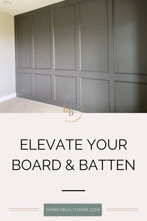 Floor To Ceiling Molding, Wood And Batten Wall, Full Wall Board And Batten Dining Room, Batten Board Wall Ideas, Full Batten Board Walls, Board And Batten Wall Grid, Floor To Ceiling Board And Batten Bedroom, Board And Batten Wall Floor To Ceiling, Board And Batten Floor To Ceiling