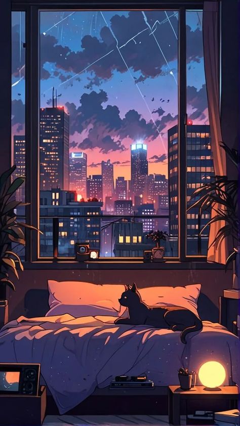 Lofi anime wallpaper 4k Check more at https://blogdoarmindo.com.br/lofi-anime-wallpaper-4k-10/ Lofi Chill Wallpaper, Lo-fi Wallpaper, Lofi Art, Background Bedroom, Chill Wallpaper, Lo-fi Aesthetic, Scene Wallpaper, Amoled Wallpapers, Arte 8 Bits