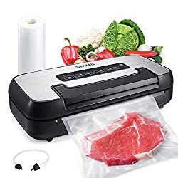 Amazon.com: SEATAO VH5156 Vacuum Sealer, Handle Lock Design, Over 200 Continuous Uses Without Overheating, 80kpa Multifunctional Commercial and Home Vacuum Food Sealer Vacuum Sealers with Built-In Roll Storage and Cutter Starter Kit: Home & Kitchen Hidden Handle, Food Vacuum Sealer, Food Sealer, Roll Storage, Vacuum Food Sealer, Smart Vacuum, Vacuum Sealer Bags, Must Have Kitchen Gadgets, Automatic Vacuum