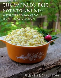 The world’s best potato salad with tips on making it your own Best Potato Salad, Best Potato Salad Recipe, Southern Potato Salad, Potato Salad Recipe Easy, Potato Salads, Potato Salad With Egg, Classic Potato Salad, Easy Potato Salad, Cold Salad