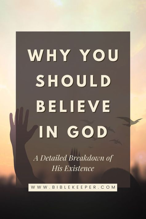 Wondering why you should believe in God? Discover a comprehensive breakdown of His existence and the reasons to trust in a higher power. This insightful guide explores faith, spirituality, and the evidence of God's presence in our lives. Click through to deepen your understanding and strengthen your belief. #BelieveInGod #FaithJourney #Spirituality #ChristianLiving #GodsExistence Reasons To Believe In God, God's Presence, Spiritual Wisdom, Believe In God, Christian Living, Spiritual Growth, Higher Power, Bible Study, Spirituality